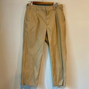 Women’s Cotton Twill Old Navy Tan Chinos High-rise Boyfriend Size 10